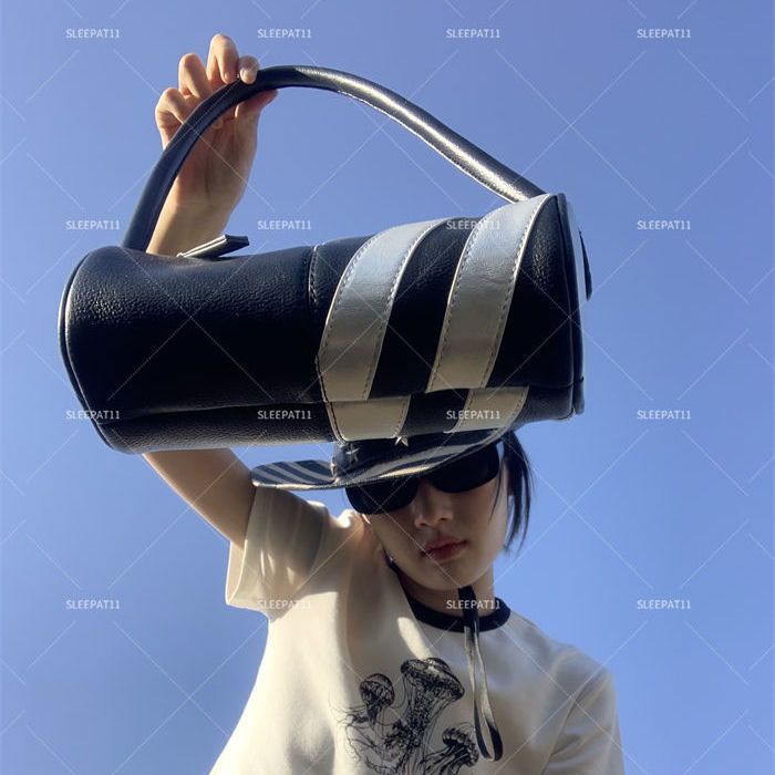 Túi Xách Da PU Hình Trụ At 11 Niche Phong Cách Hàn Quốc