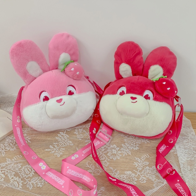 Túi Đeo Vai Hình Thỏ Dễ Thương Khóa Kéo Thời Trang Thu Đông Dành Cho Nữ