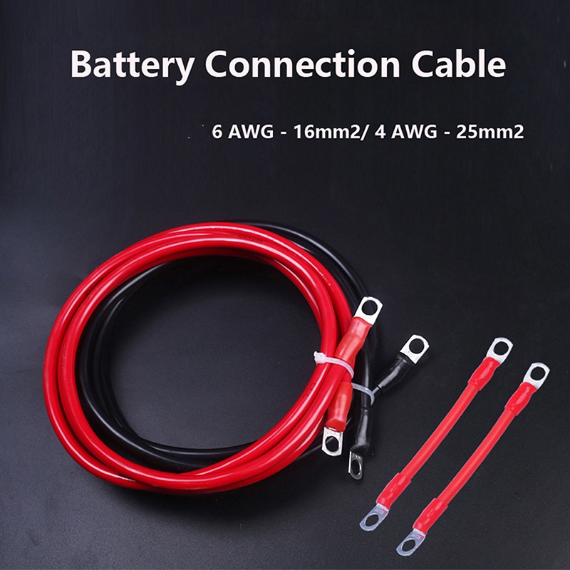 Dây Cáp Nối Pin 6 / 4 awg 16 / 25mm2 Bằng Đồng Chuyên Dụng