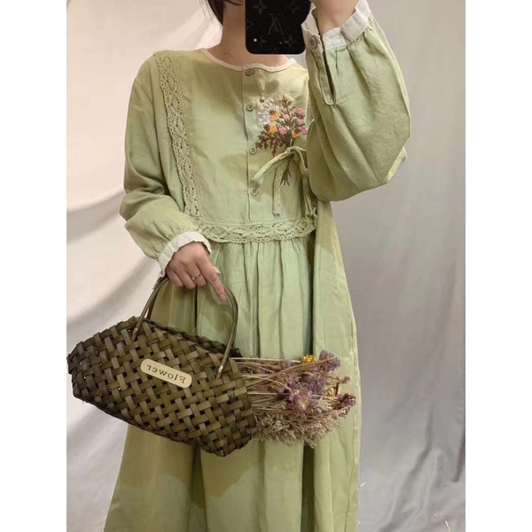 Váy NICOLE thêu hoa ngực