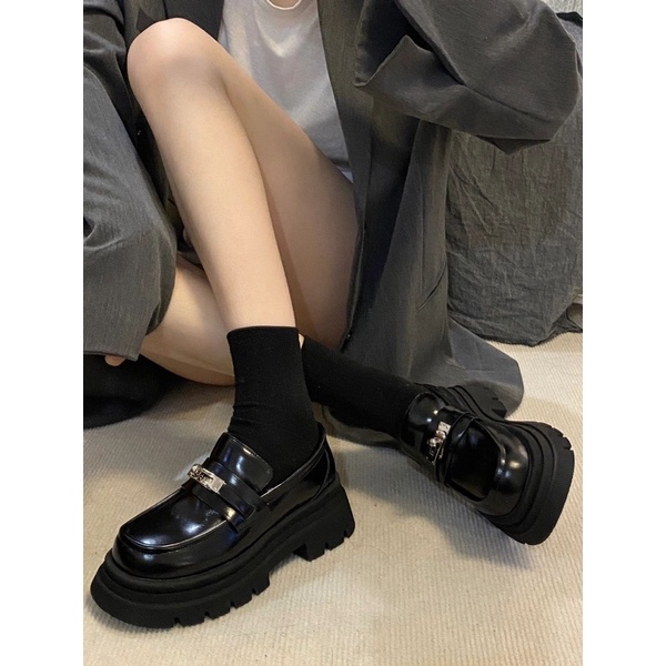 Giày oxford móc khoá cao 5,5 cm 🐥