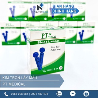 Kim tròn lấy máu pt - hộp 100 kim