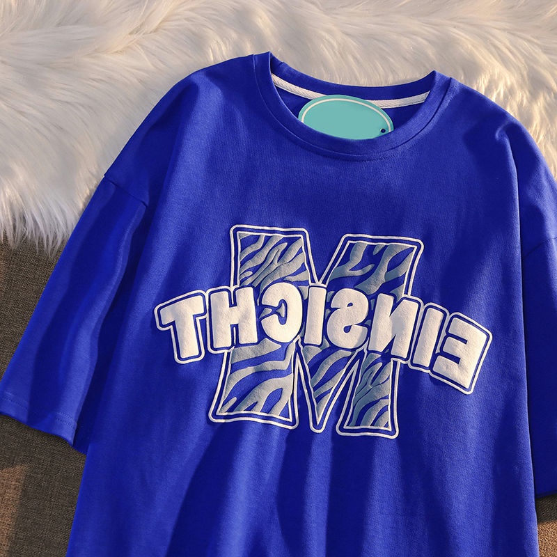 Áo thun NRVP tay ngắn in họa tiết phong cách đường phố Hàn Quốc thời trang cho nữ