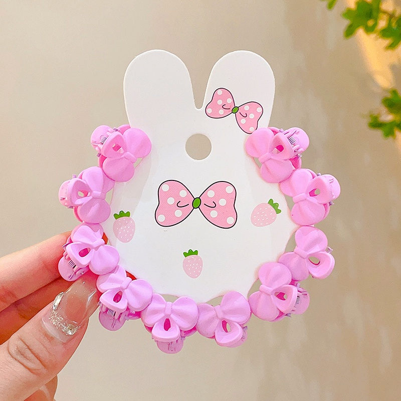 Set 10 Kẹp Tóc Nhỏ Nhiều Màu Sắc Dễ Thương Cho Bé Gái