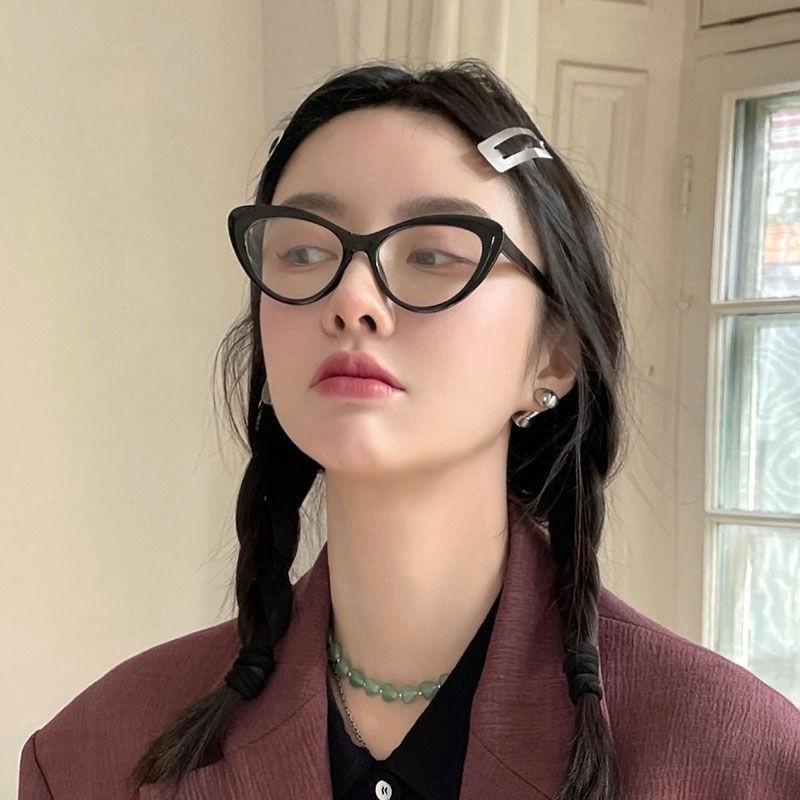 PVN57931 Kính mắt mèo giả cận siêu sang siêu đẹp cho nữ