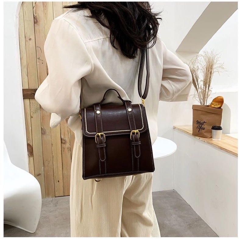 BALO DA BALO MINI THỜI TRANG NỮ VINTAGE BALO DA PU PHONG CÁCH HÀN QUỐC BALO ĐEO CHÉO ULZZANG