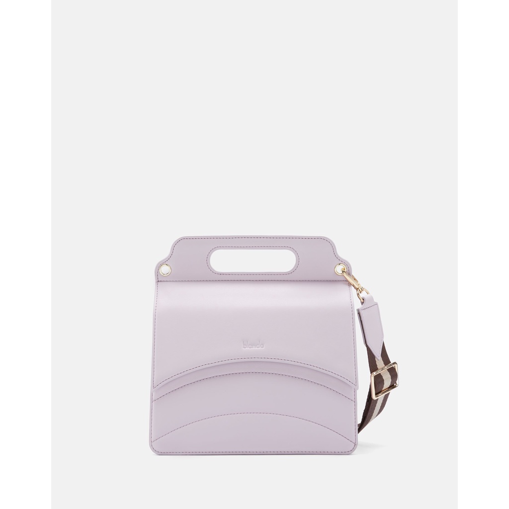 Túi xách đeo chéo nữ mini Blanda thiết kế nắp gập chất liệu da tổng hợp The Leather Legac 9TNPU24