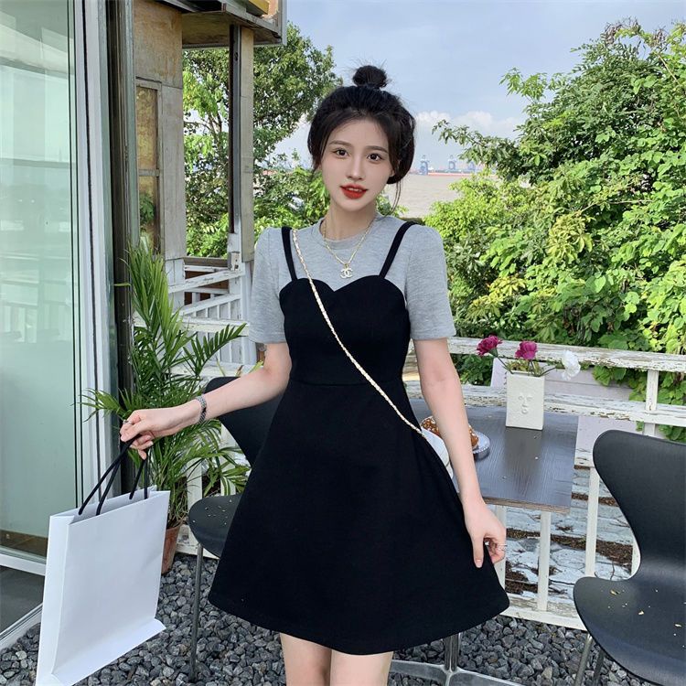 Đầm Chữ A Tay Ngắn Thiết Kế Mới Xinh Xắn Thời Trang Mùa Hè Dành Cho Nữ