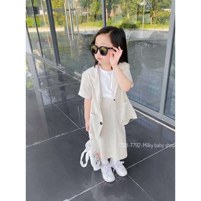 Rập Giấy 30125 - Set Blazer tay ngắn, Chân váy midi maxi