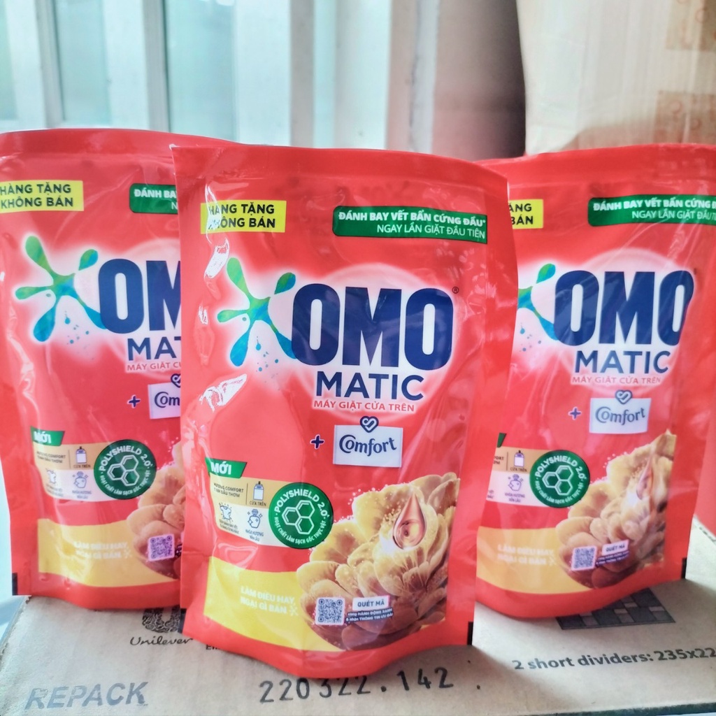 Nước giặt máy omo cửa trên 150g hương comfort
