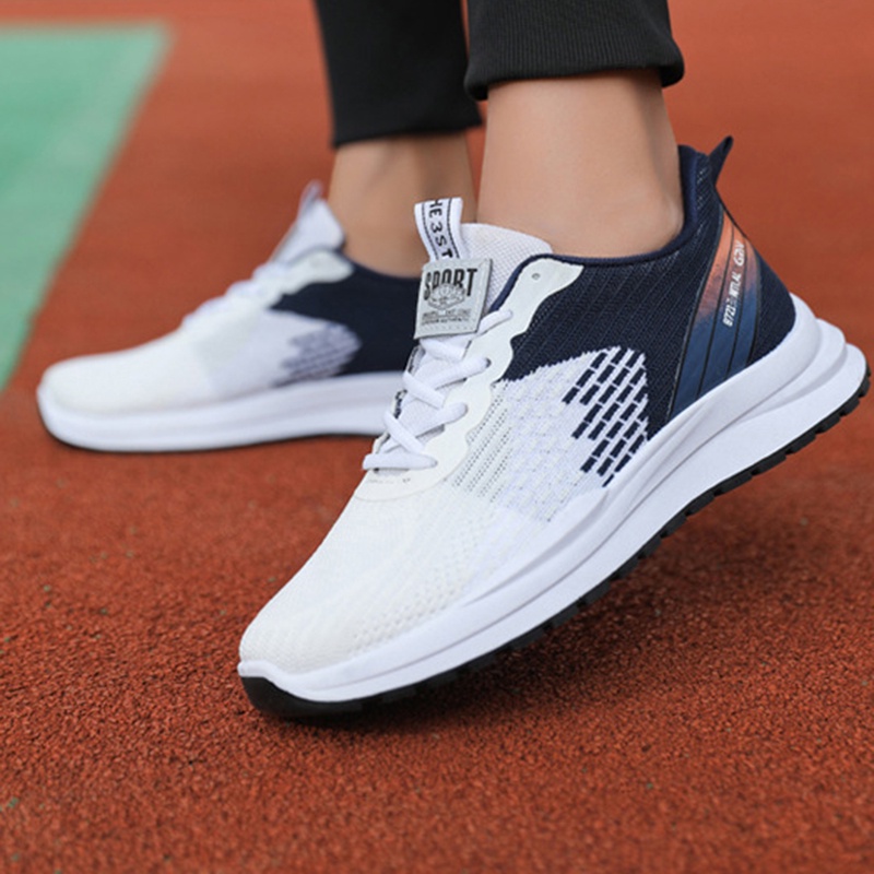 Ielgy flyweave Giày Thể Thao Chạy Bộ Trọng Lượng Nhẹ Đơn Giản Hợp Thời Trang Cho Nam