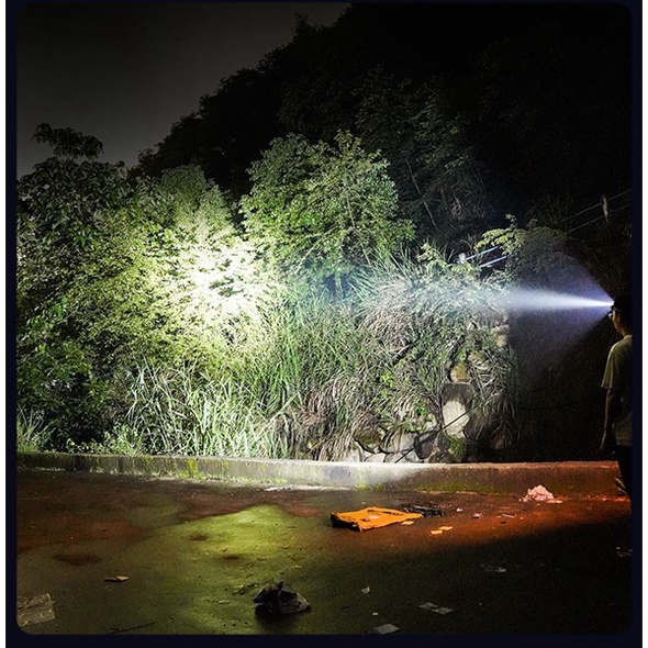 Đèn pin đội đầu gọn nhẹ siêu sáng pin sạc