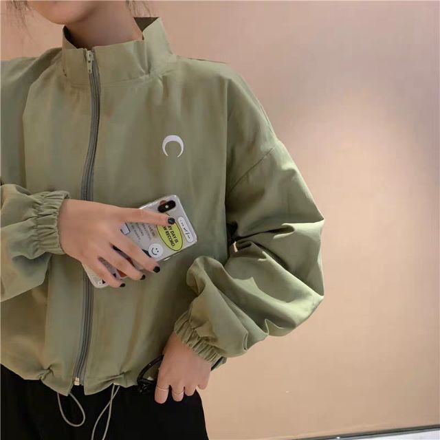 (Order) áo khoác cổ trụ 3 màu QC