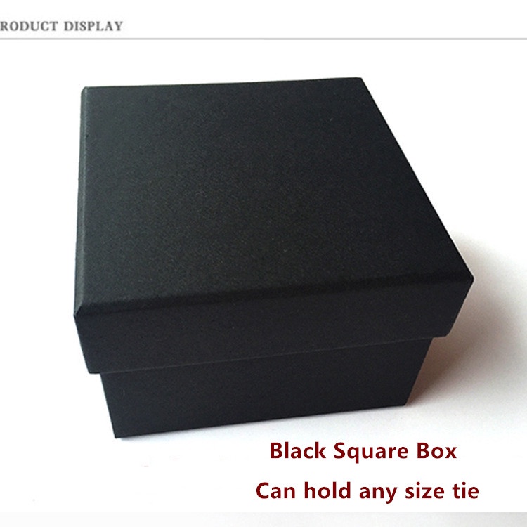 Hộp quà EFAN đựng khăn tay/ cà vạt nơ đơn giản màu trắng đen