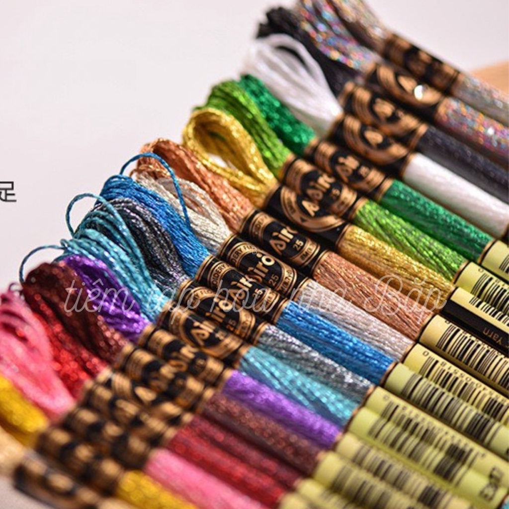 Chỉ Kim Tuyến Chính Hãng Airo - Chỉ Nhũ Lấp Lánh