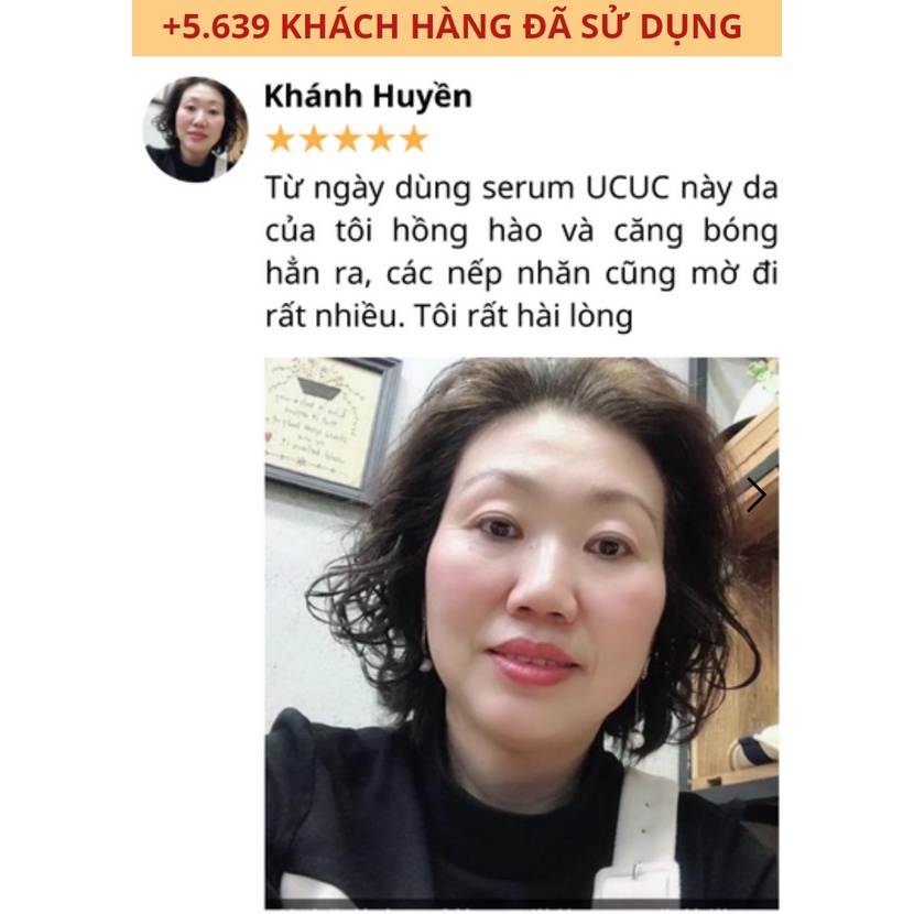 Serum trẻ hóa da UCUC chính hãng - Serum UCUC chống lão hóa, phục hồi nếp nhăn, da trắng sáng, ucuc trẻ hóa làn da