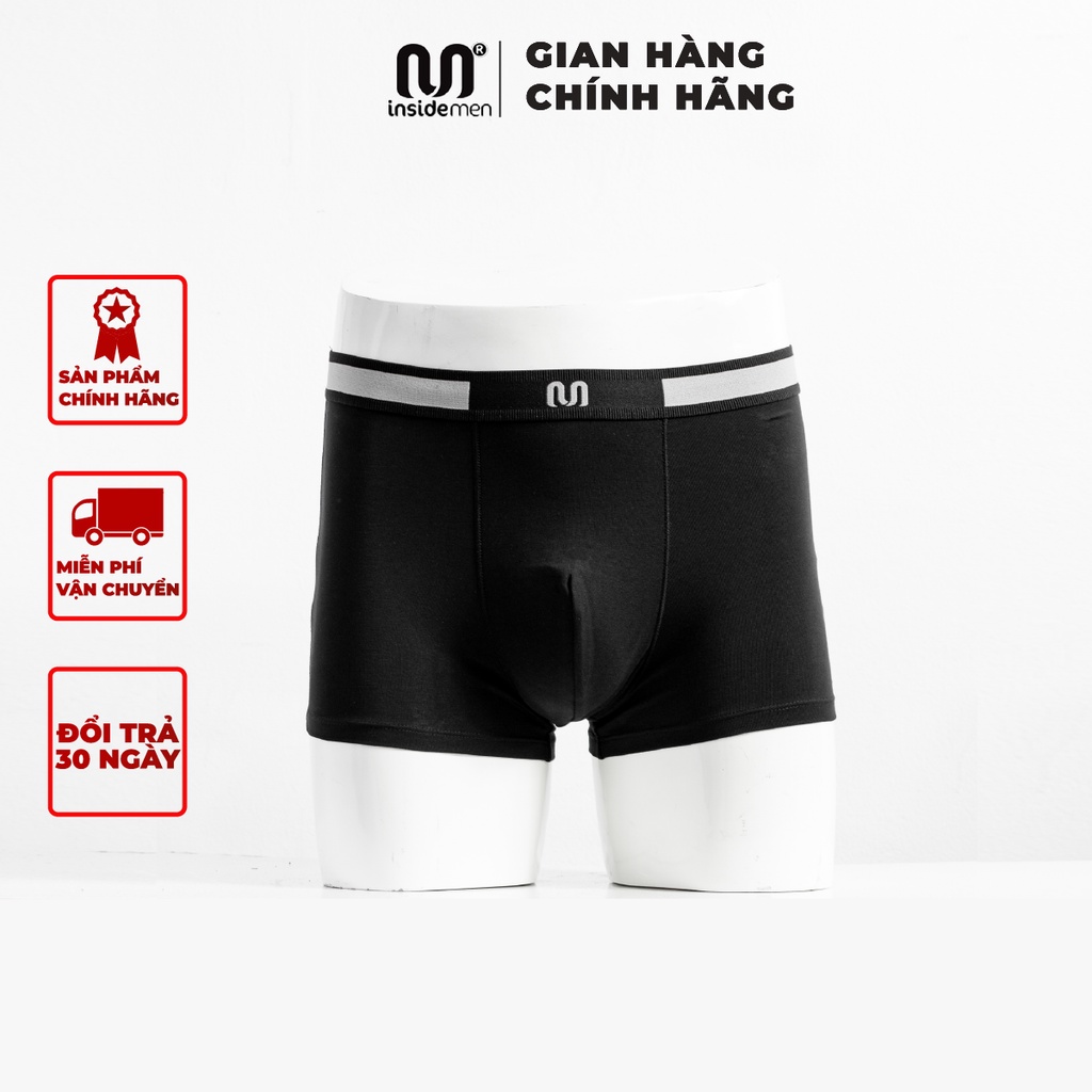 Quần sịp đùi nam INSIDEMEN thiết kế nam tính kháng khuẩn chất cotton thun lạnh co dãn 4 chiều thấm hút tối đa IBX003