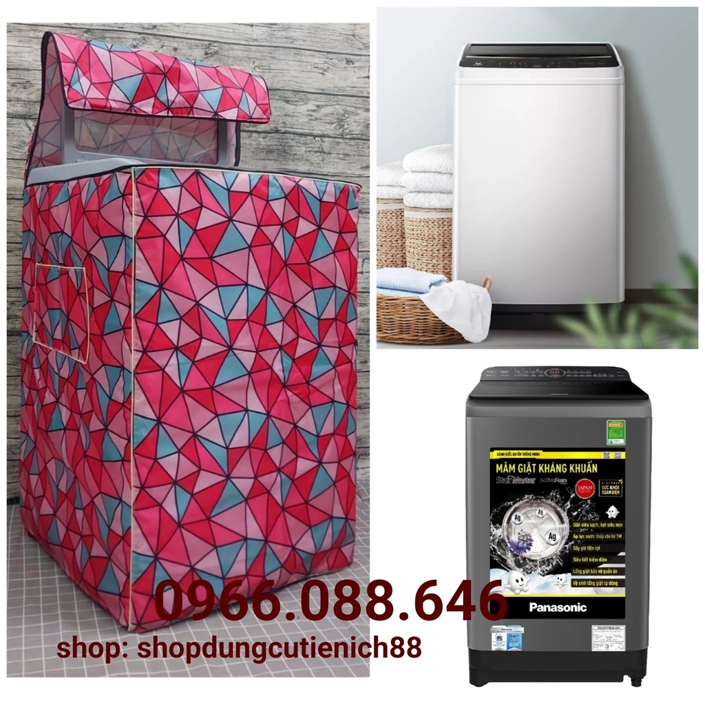 Áo trùm máy giặt loại cửa trên- vải bao chùm chống bụi LOẠI TỐT