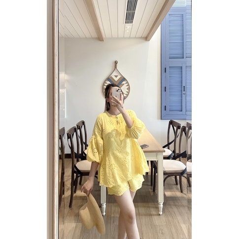 SET XÔ THÊU QUẦN SHORT - BIMI