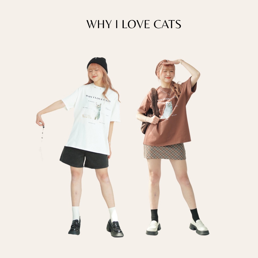 Áo thun Why i Love Cat TKP168 LOLLIE STUDIO