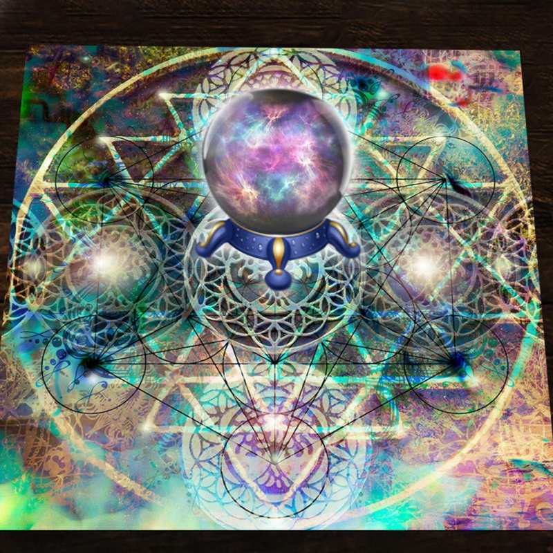 Qj Khăn Trải Bàn Tarot Hình Vuông Dùng Để Chơi Game Astrology Oracles