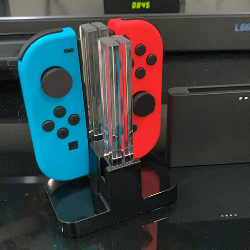 Bộ Sạc Nhanh USB Bằng Nhựa Trong Suốt Hình Hoa Hướng Dương Cho Joy-Con