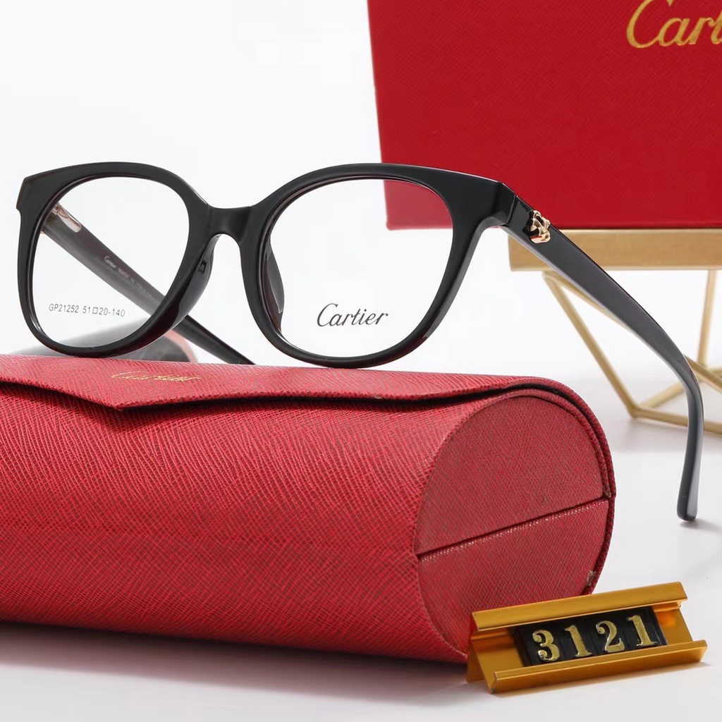 Mắt Kính Cartier Cartier 3121 Thiết Kế Gọng Phẳng Chất Lượng Cao Thời Trang Mới 2023 Dành Cho Nam Và Nữ