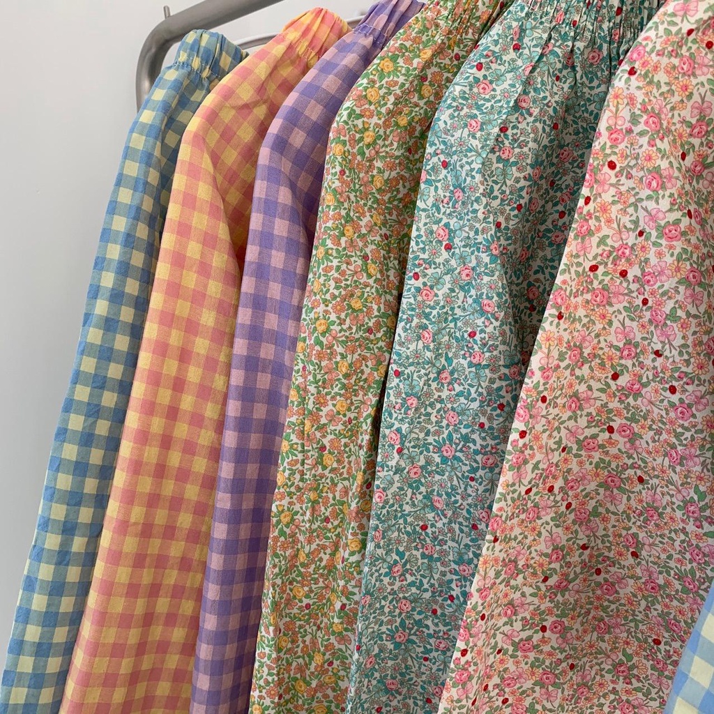 MS1097 Quần đùi, quần dài hoạ tiết mặc nhà chất đũi xước siêu mát form rộng thoải mái