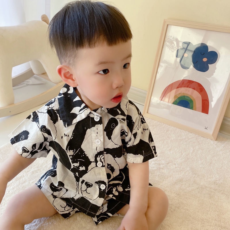 Bộ Đồ Thời Trang Mùa Hè 2023 Hai Món Phong Cách Hàn Quốc Cho Bé Trai