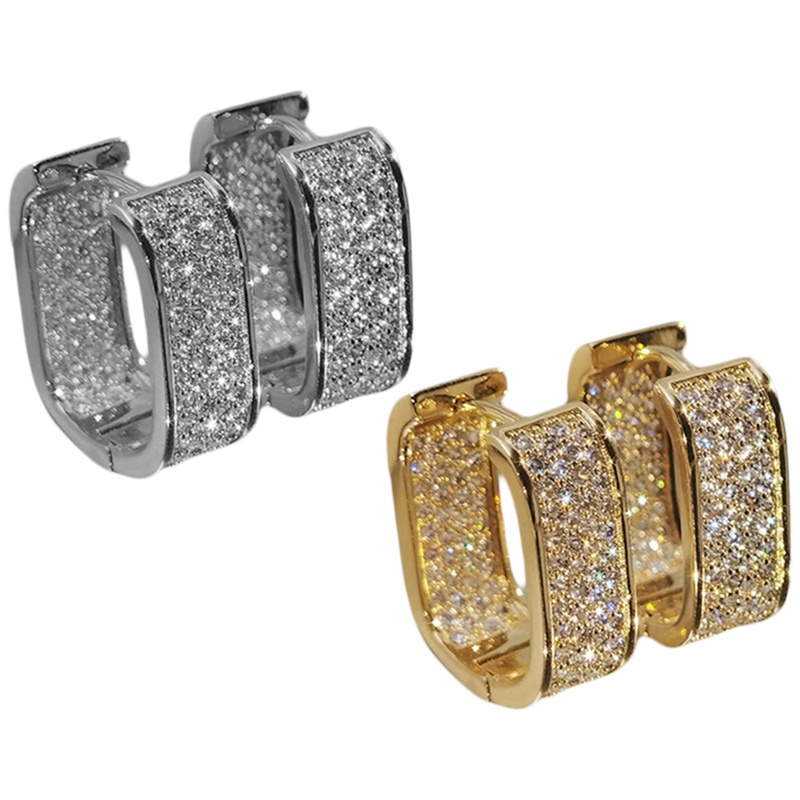 Fm Bông Tai Kim Loại Hình Tròn Thiết Kế Hợp Thời Trang Cho Nữ Giới