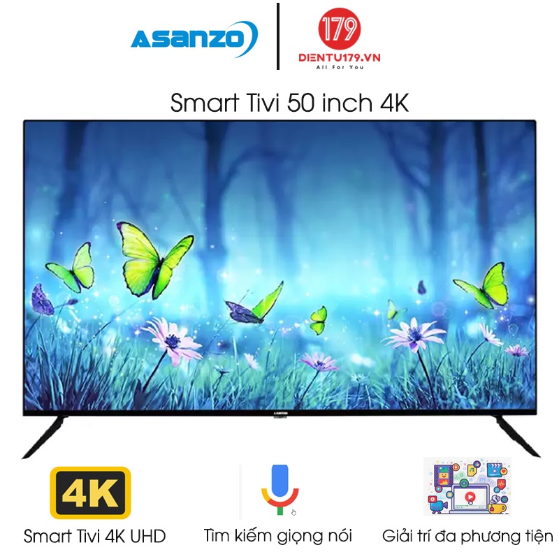 TIVI ASANZO 50U73 SMART 4K VOICE SEARCH 50 INCH