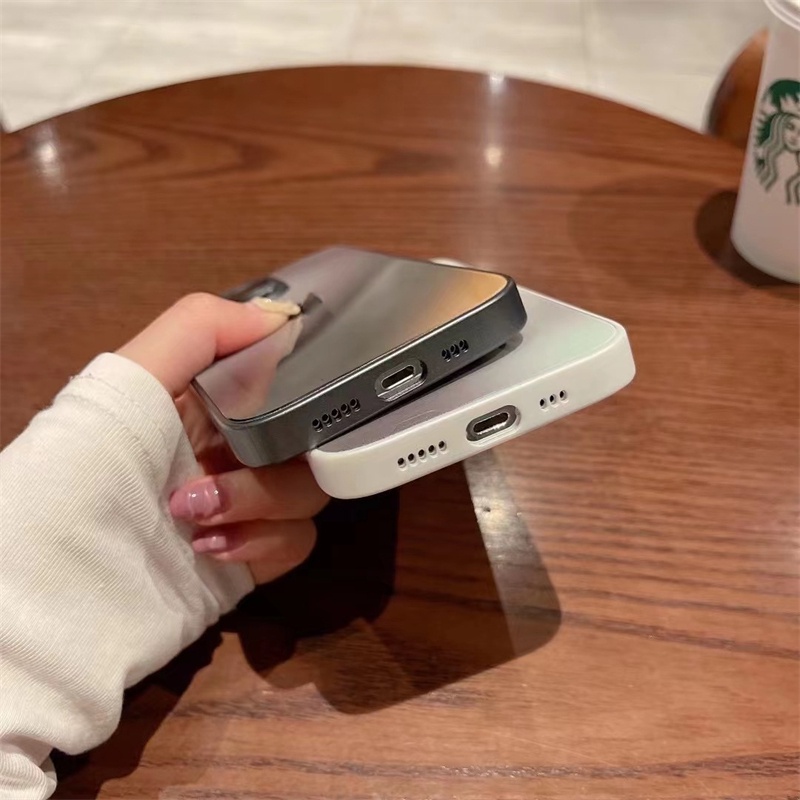 Sang Trọng Ốp Điện Thoại silicon Màu gradient Chống Sốc Cho iPhone 11 12 1 3 14 Pro max 14 plus