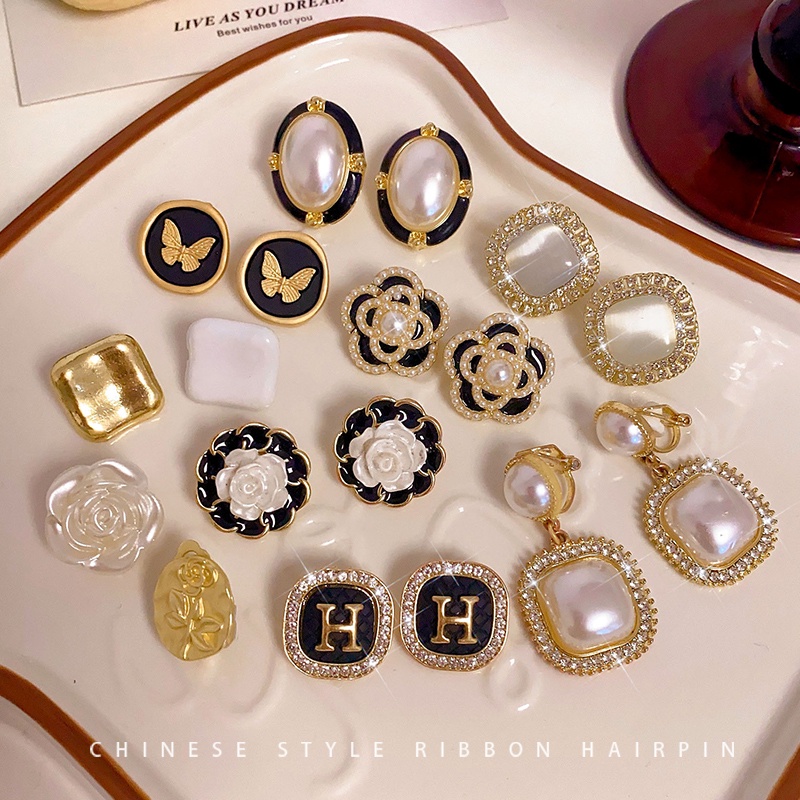 Bông Tai Hình Vuông Họa Tiết Hoa Màu Tương Phản Phong Cách Retro Thời Trang 2023 Cho Nữ