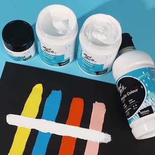 Màu Acrylic Mont Marte 300ml Đen/Trắng