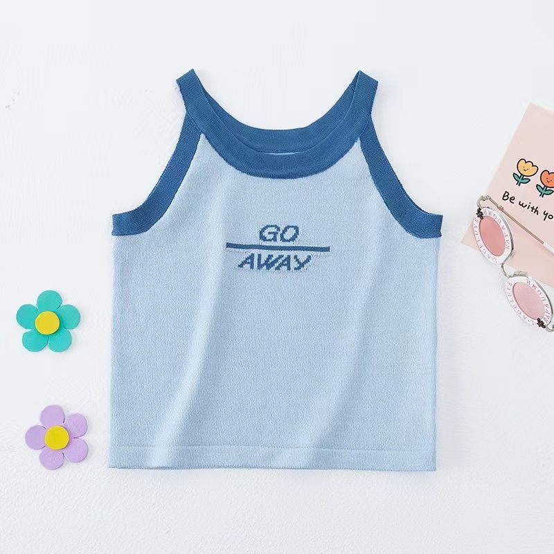 Áo Thun Không Tay In Hình Thời Trang Mùa Hè Mới 2023 Dành Cho Bé Gái