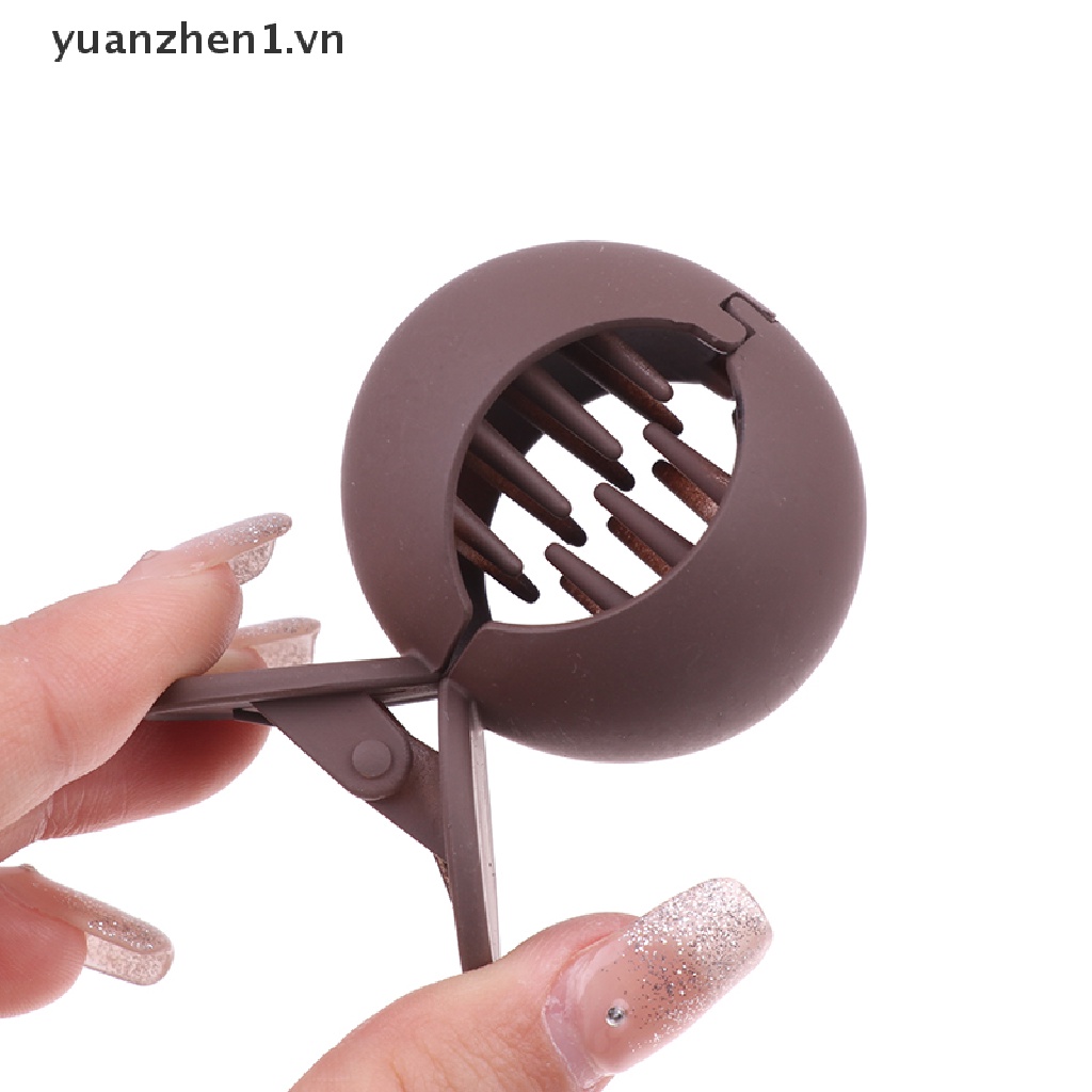 Kẹp Tóc Càng Cua Cố Định Tạo Kiểu Tóc Đuôi Ngựa Màu Nhám Cho Nữ