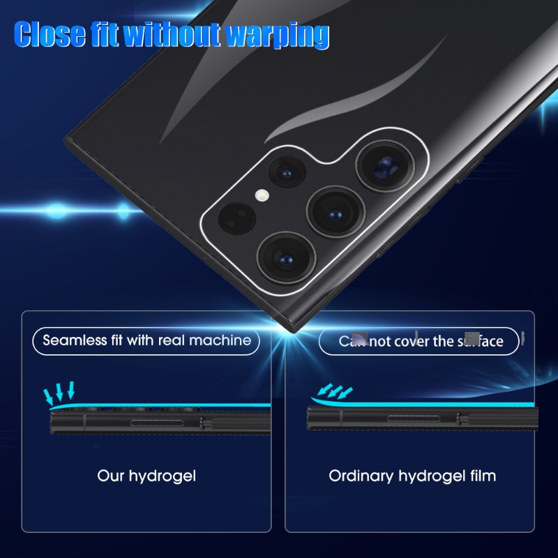 Phim Dán Hydrogel TPU Mềm Trong Suốt Bảo Vệ Toàn Diện Chống Trầy Xước Cho Samsung Galaxy S23 Plus Ultra