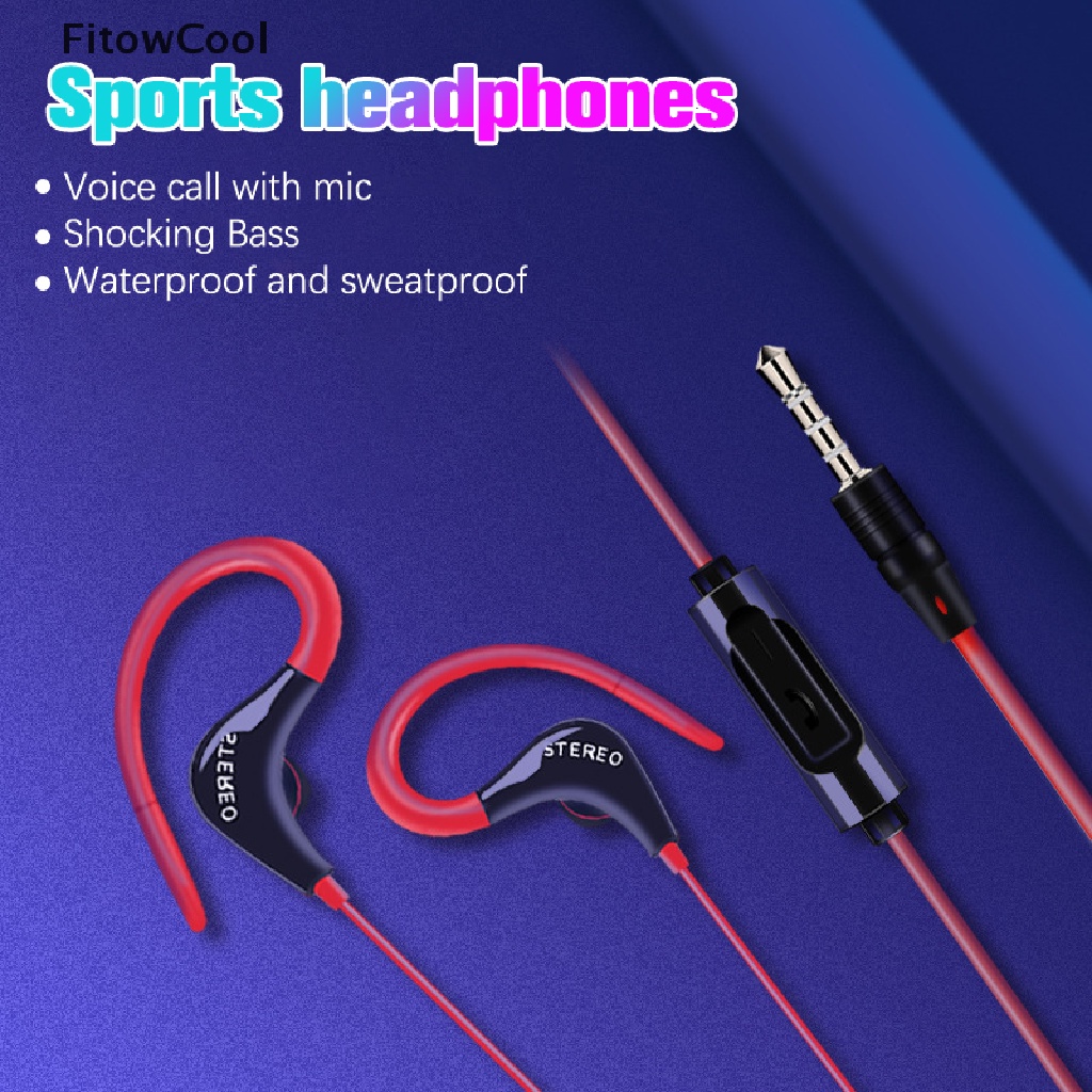 Tai Nghe Thể Thao Dạng Móc Vành Tai Giắc Cắm 3.5mm