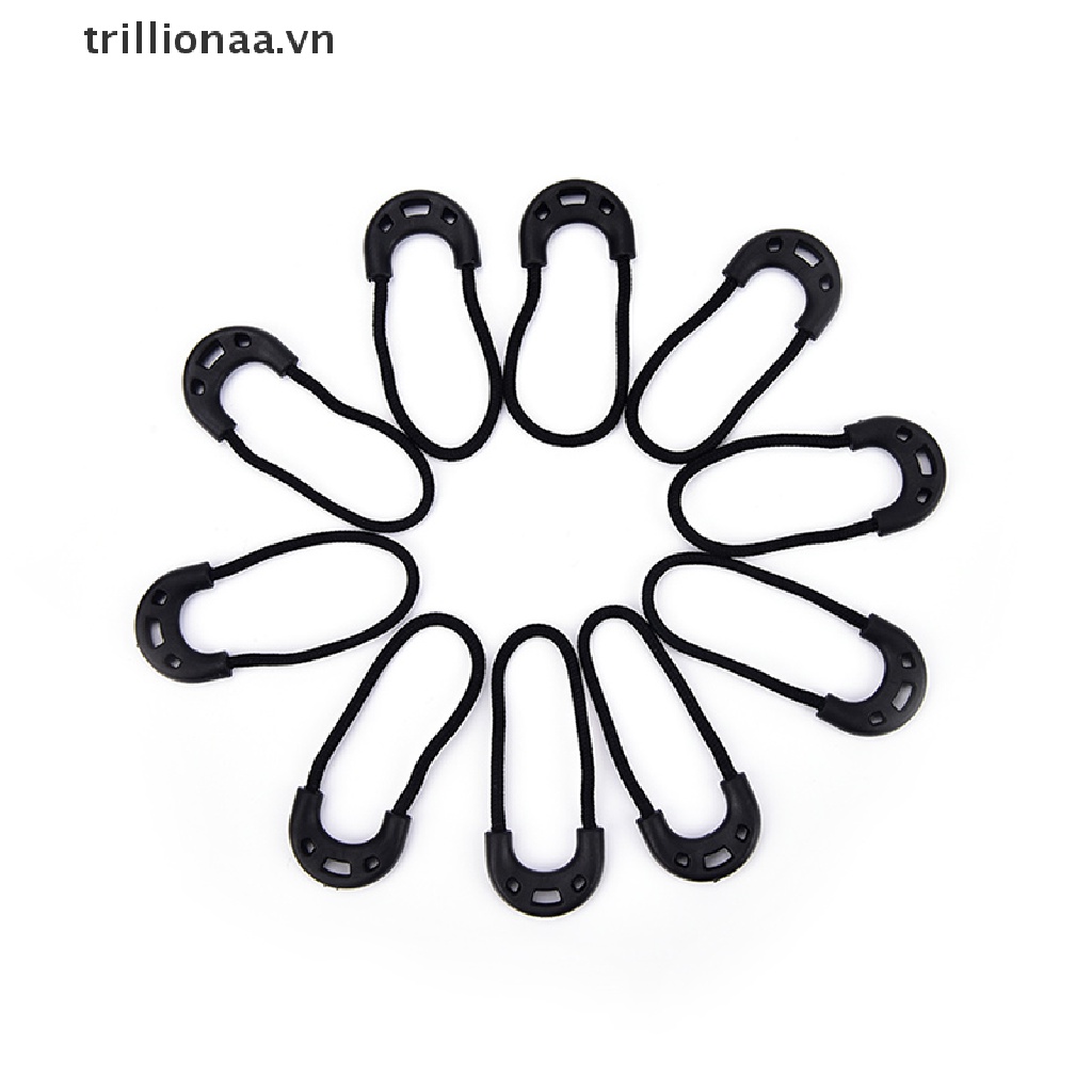 Set 10 Dây Kéo Khóa Zip Màu Đen Chuyên Dụng Cho Đi Du Lịch Ngoài Trời