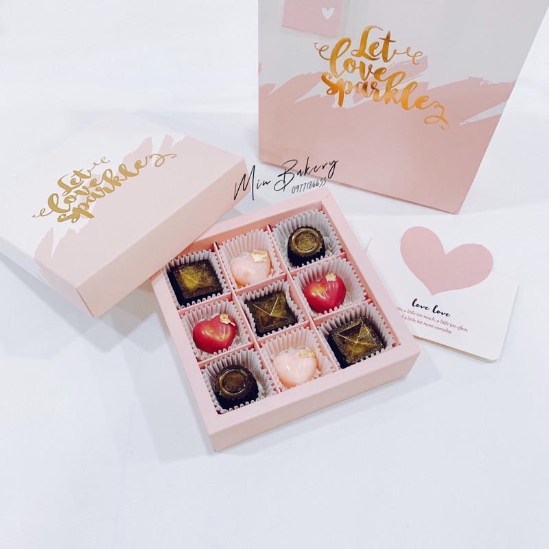 Socola Valentine set mix mẫu 9v
