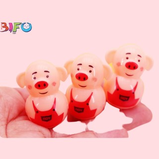 Đồ chơi lật đật mini heo Piggy tumbler đáng yêu vừa chơi vừa trang trí