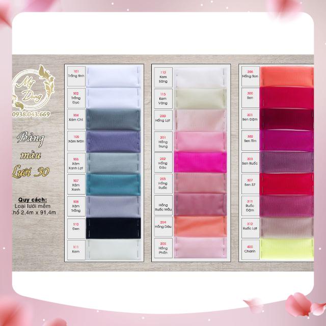 [Đủ màu] Combo 24m voan lưới mềm - L30