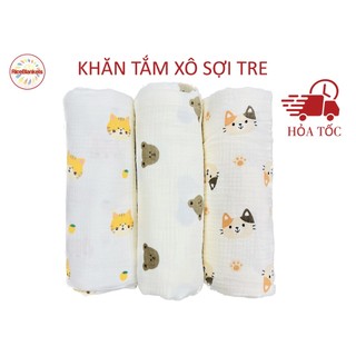 Khăn đa năng / Khăn tắm xô 2 lớp mềm mại Muslin thấm hút tốt