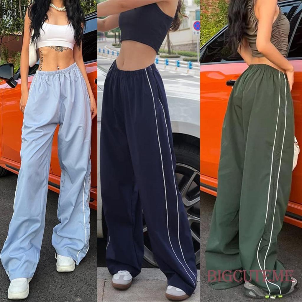 Quần Baggy Ống Rộng Phong Cách Hip Hop Đường Phố Harajuku Dành Cho Nữ