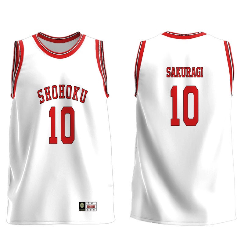 Áo Bóng Rổ SHOHOKU SLAM DUNK Series Số 10 KIYOTA Số 10