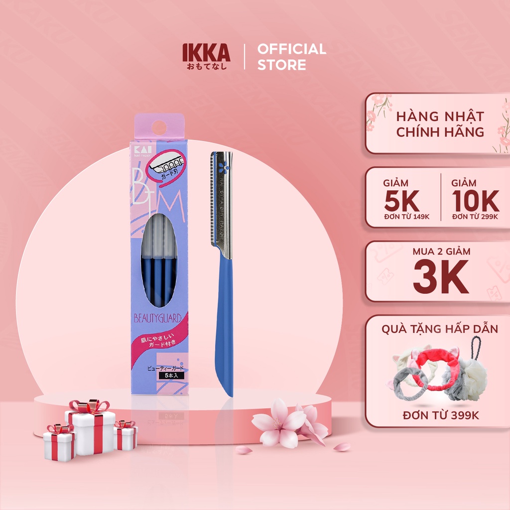Dao cạo lông mày Nhật Bản Kai Razor Face có lưỡi bảo vệ