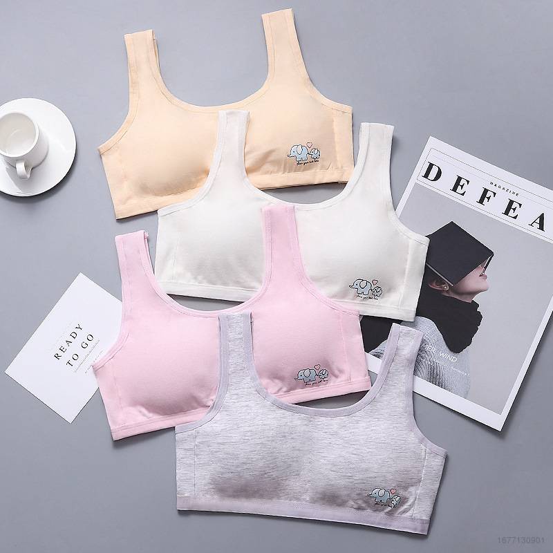 Áo Ngực cotton Thoáng Khí Thoải Mái Chống Lộ Vai Dành Cho Nữ Tuổi Teen