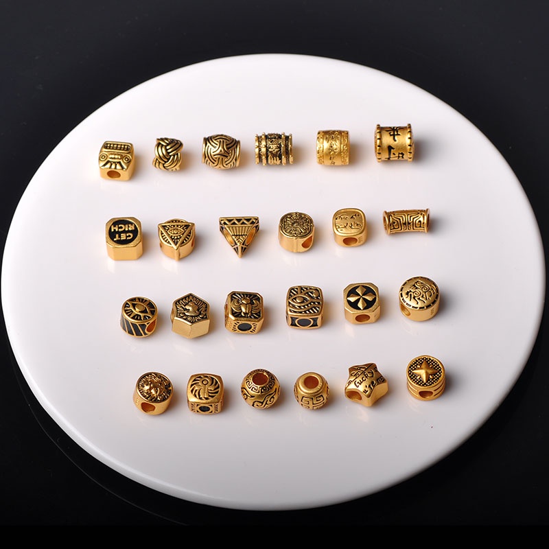 Hạt Vàng Cát Nhiều Màu Sắc Dùng Làm Vòng Tay Dây Bện Thủ Công Không Gây Dị Ứng Phong Cách Trung Hoa Cổ Điển Cuộn Dây Thừng Chất Lượng Cao Chuyên Dụng