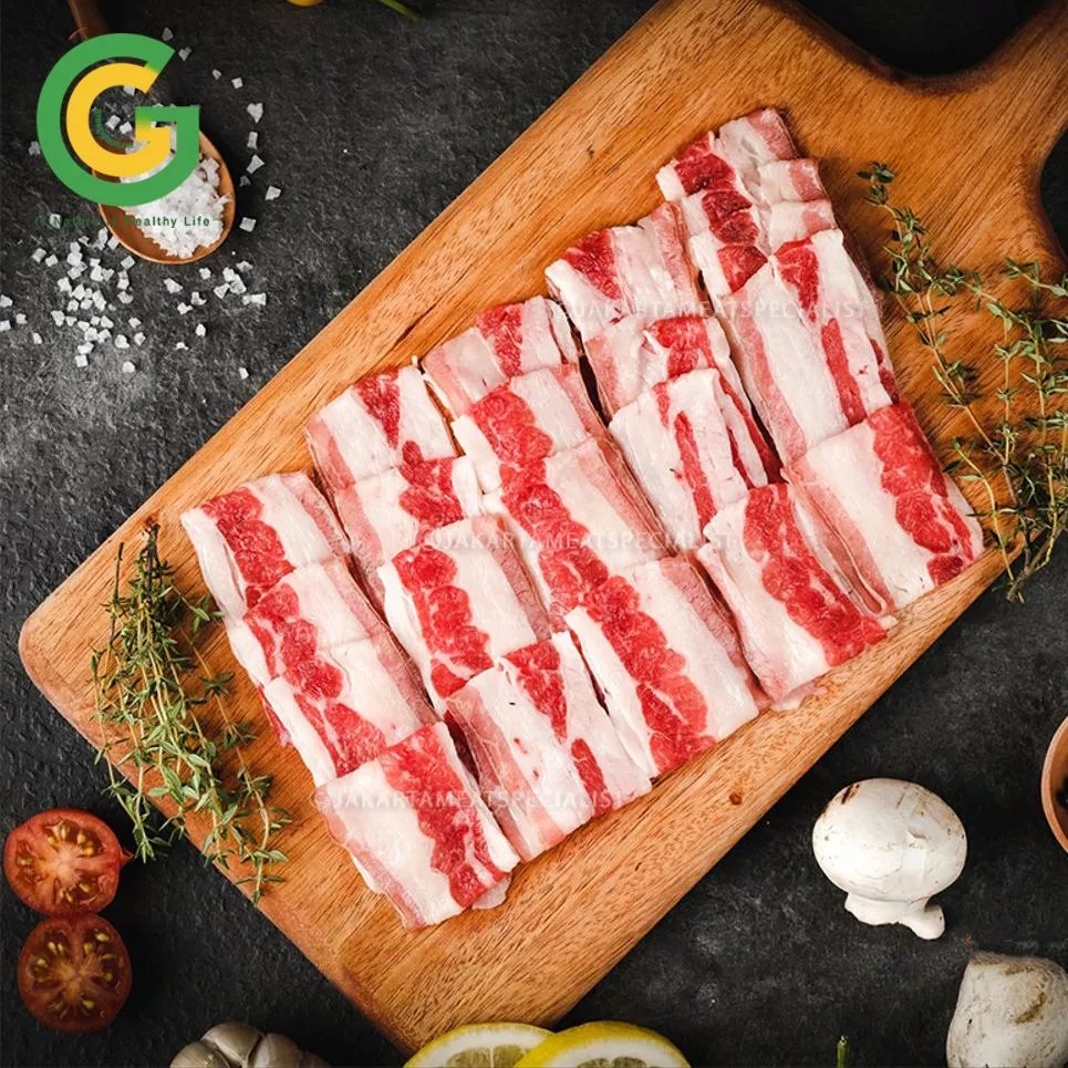 Ba chỉ bò Mỹ thẳng nhúng lẩu, nướng 500gr