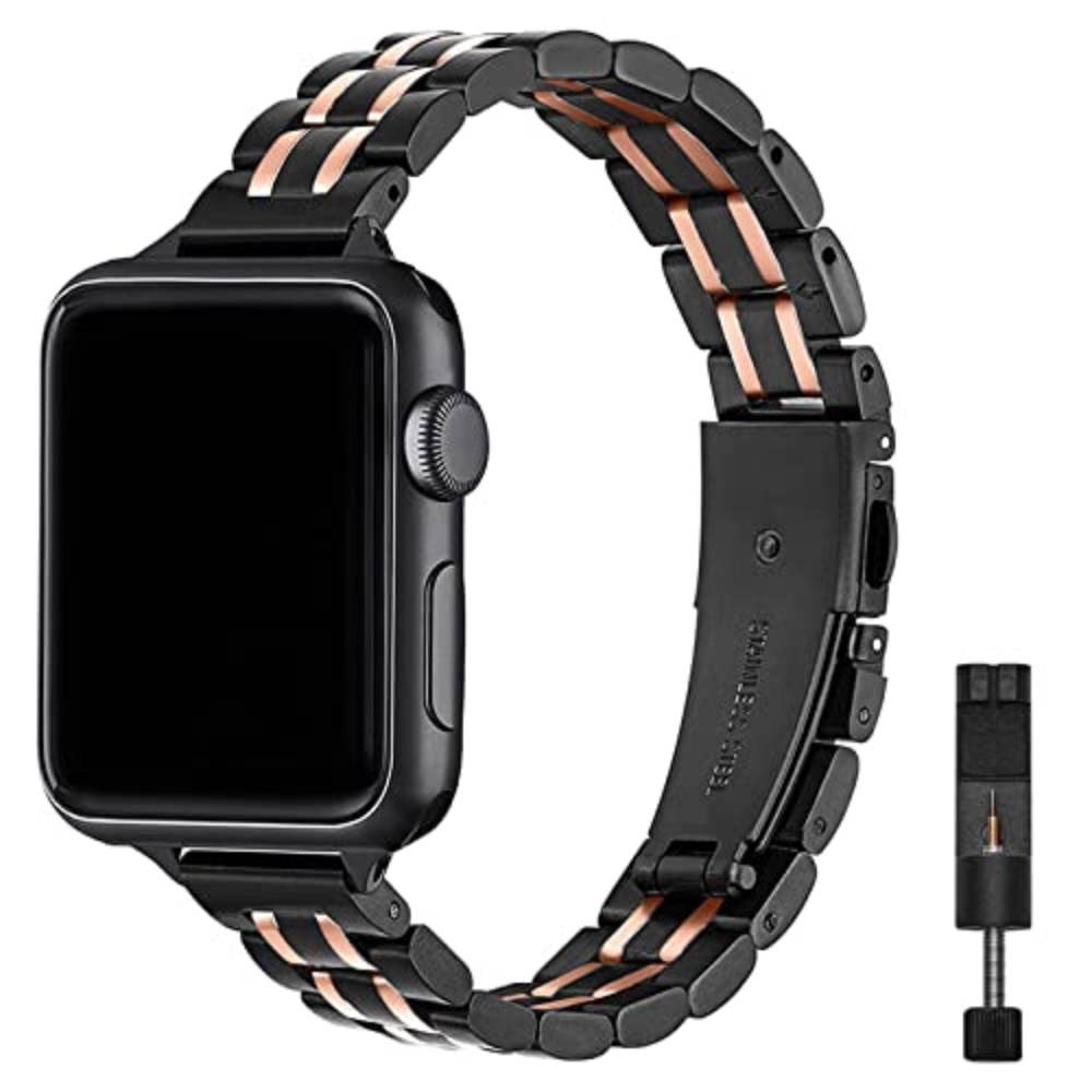 Dây Đeo Thay Thế Bằng Thép Không Gỉ Mỏng Cho Đồng Hồ Thông Minh Apple Watch 38mm 40mm 41mm 42mm 44mm 45mm 49mm